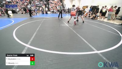 Quarterfinal - Teddy Buckskin, Hilldale Youth Wrestling Club vs Tristan Mowdy, Checotah Matcats