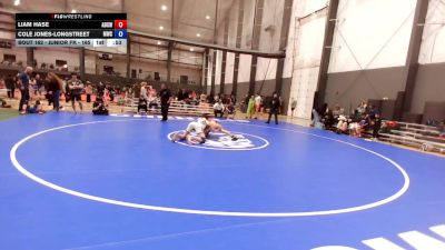 Junior FK - 165 lbs Cons. Round 3 - Liam Hase, Alaska Battle Cats Wrestling Club vs Cole Jones-Longstreet, Marysville Wrestling Club