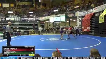 170 lbs Cons. Round 1 - Jacob Haefele, Marysville vs Justin Martin, Douglass
