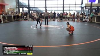 N-1 lbs Round 2 - Lydia Versendaal, Grinnell Mat Club vs Hadlee Worrell, Big Game Wrestling Club