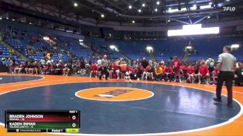 150 lbs Quarterfinals (8 Team) - Kaden Inman, Tolono (Unity) vs Braden Johnson, Roxana