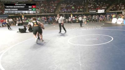 D 2 285 lbs Champ. Round 1 - Gauge Parker, Sam Houston vs Peyton Quatrevingt, Brusly