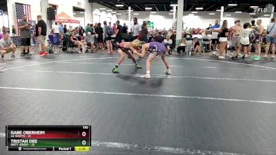 110 lbs Round 5 (6 Team) - Gabe Oberheim, Lil Shutts vs Tristan Dee, Dirty Jersey