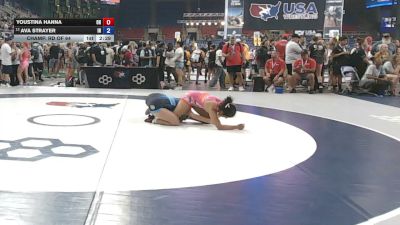 140 lbs Champ. Rd Of 64 - Youstina Hanna, Ohio vs Ava Strayer, Indiana