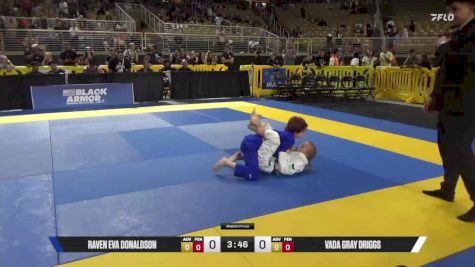Vada Gray Driggs vs Raven Eva Donaldson 2025 Pan Kids Jiu-Jitsu IBJJF Championship
