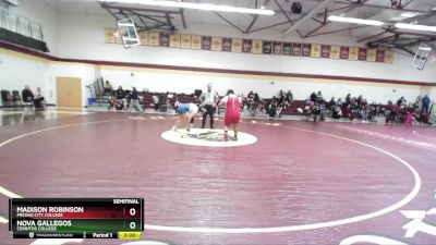 220 lbs Semifinal - Nova Gallegos, Cerritos College vs Madison Robinson, Fresno City College