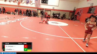 55-58 lbs Round 2 - Andrew Campos, Sunnyside Ironman Wrestling vs Vincent Padilla, Prosser Wrestling Academy