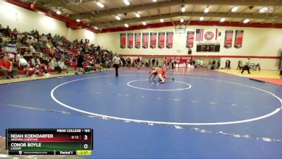 165 lbs Cons. Round 2 - Conor Boyle, Lassen vs Noah Koendarfer, Arizona Christian