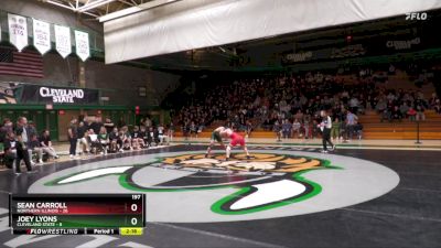 197 lbs Joey Lyons, Cleveland State vs Sean Carroll, Northern Illinois