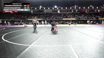 157 lbs Round Of 32 - Mukhammad Nasriddinkhujaev, Temple vs Nathan Engelbertson, San Jose State