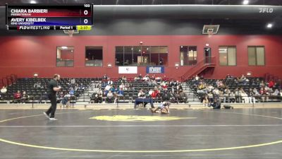 103 lbs Semifinal - Avery Kibelbek, King University vs Chiara Barbieri, Presbyterian