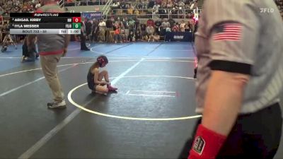 55 lbs Cons. Round 1 - Iyla Messer, Fremont St Joe Streaks vs Abigail Kirby, Northwestern Warriors