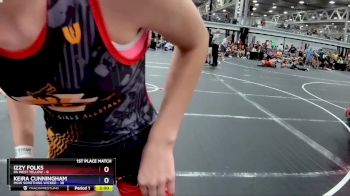 95 lbs Finals (2 Team) - Mckenzie Hodak, PA West Yellow vs Natalie Andrade, MGW Something Wicked