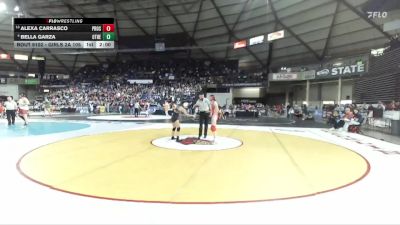 Girls 2A 105 lbs Champ. Round 2 - Alexa Carrasco, Prosser (Girls) vs Bella Garza, Othello (Girls)