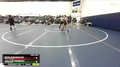 149 lbs Cons. Semi - Devin Shimabukuro, Menlo College vs Hercules Windrath, Cal Poly SLO