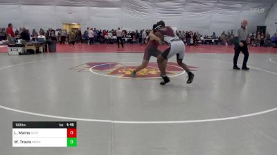 189 lbs Semifinal - Lewis Mains, Scottdale vs Willie Travis, Mechanicsburg