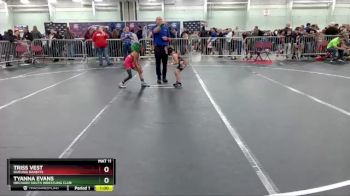 45_50 Round 1 - Tyanna Evans, Orchard South Wrestling Club vs Triss Vest, Dueling Bandits