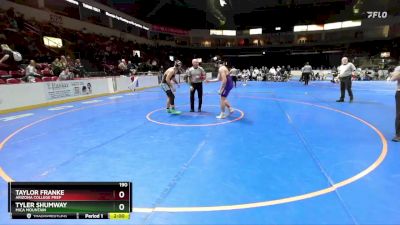 190 lbs Semifinal - Tyler Shumway, Mica Mountain vs Taylor Franke, Arizona College Prep