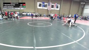 190 lbs Champ. Round 1 - Braxton Reaves, Hewitt-Trussville vs Jared Meineker, Belton