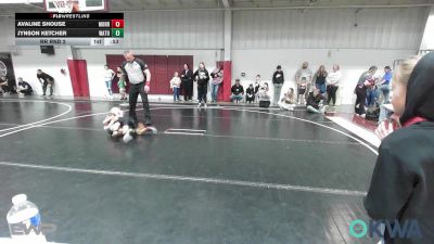 52-55 lbs Rr Rnd 2 - Avaline Shouse, Morrison Takedown Club vs Jynson Ketcher, Watonga Youth Wrestling
