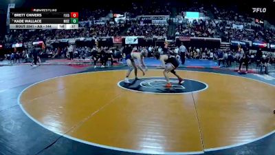 AA - 144 lbs Cons. Semi - Kade Wallace, Missoula Sentinel vs Brett Chivers, Flathead (Kalispell)