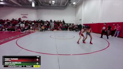 106 lbs Cons. Round 3 - Tony Tufano, Brighton vs Reidyn Barrazo, Rocky Mountain