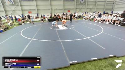 100 lbs Round 1 (8 Team) - Caleb Noble, Illinois vs Ben Takats, Ohio Gray