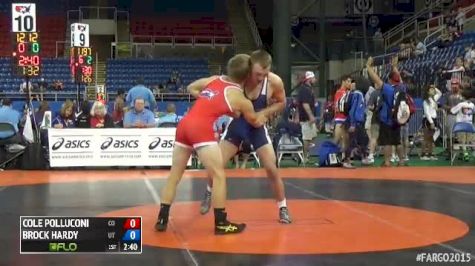 132 Champ. Round 4 Brock Hardy (Utah) vs. Cole Polluconi (Colorado)