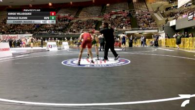 Open Men - 79 lbs Champ. Round 2 - Jorge Velasquez vs Donald Glenn, Willits Grapplin Pack Wrestling