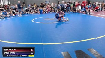 106 lbs Quarterfinal - Evan Provost, COWA vs Casey Watts, Team Aggression Wrestling Club