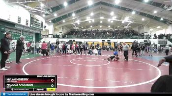 75 lbs 3rd Place Match - Maddox Anderson, Kuna vs Mylah Henebry, East Valley