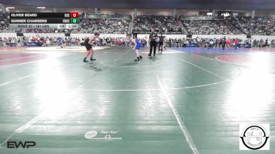 161 lbs Round Of 16 - Oliver Beard, Oklahoma Christian School vs Gunner Chambers, Choctaw Jh