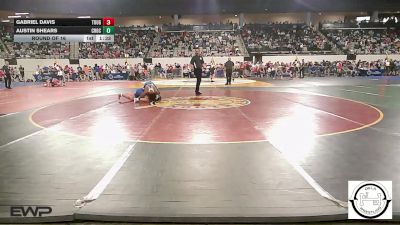 130 lbs Round Of 16 - Gabriel Davis, Tough N Technical Wrestling Club vs Austin Shears, Choctaw Jh
