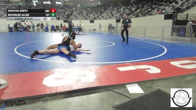 140 lbs Consi Of 8 #1 - Sariyah Smith, Lawton IKE vs Mckinlee Allen, Little Axe Women?s Wrestling