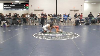 120 lbs Consi Of 128 #2 - Aaryan Sharma, VA vs Aiden Ohl, OH