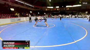 190 lbs Quarterfinal - Adam Kempton, Gila Ridge High School vs Taylor Franke, Arizona College Prep