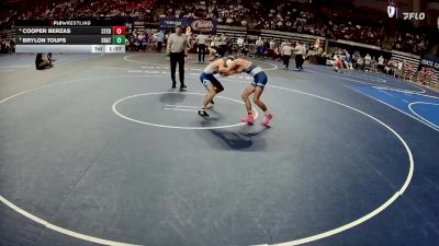 D 3 126 lbs Quarterfinal - Brylon Toups, Erath vs Cooper Berzas, St. Edmund