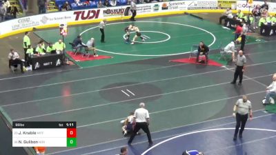 96 lbs Round Of 64 - Jake Knable, Mifflin County vs Nathan Gulibon, Norwin