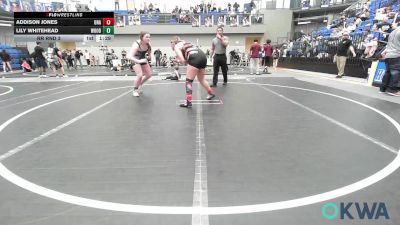 165-175 lbs Rr Rnd 3 - Addison Jones, Unattached vs Lily Whitehead, Woodward Youth Wrestling