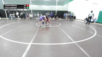 120 lbs Cons. Semi - Calla Hardison, Unaffiliated vs Eliana Bungitak, Har-Ber