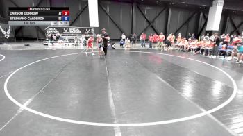 100 lbs Carson Corrow, Arizona vs Stephano Calderon, South Carolina