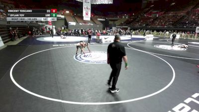 105 lbs Champ. Rd Of 32 - Dylan Toy, LAWC vs Vincent Toscano, SilvaBack Training Center