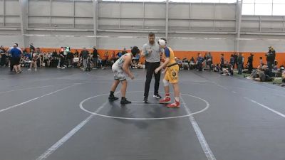 130 lbs Round 1 (4 Team) - Gabe Saluan, Aurora Wrestling vs Owen Biederstedt, Notre Dame Lions