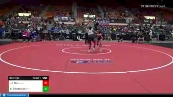 132 lbs Semifinal - Jaden Ney, Russell vs Keimarla Thompson, Pratt