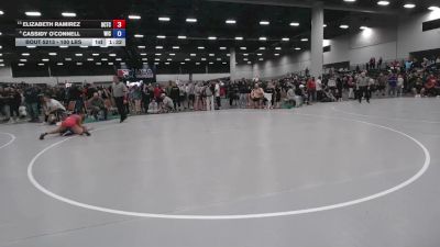 100 lbs Champ. Rd Of 16 - Elizabeth Ramirez, Dodge City Training Center vs Cassidy O'Connell, Weigh In Club