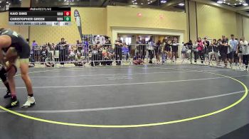 132 lbs Consi Of 16 #2 - Kaio Sims, Gold Rush Wr Ac vs Christopher Green, Royalty WC