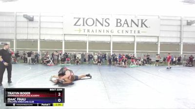 285 lbs Semifinal - Trayvn Boger, Sanderson Wrestling Academy vs Isaac Finau, Stallions Wrestling Club