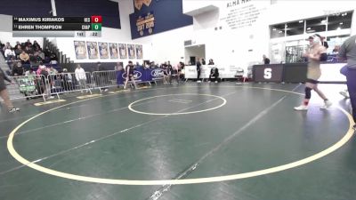 165 lbs Cons. Round 1 - Maximus Kiriakos, Hesperia vs Ehren Thompson, Chaparral