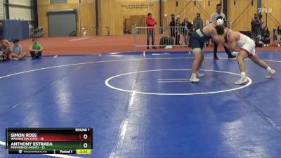 197 lbs Round 1 (6 Team) - Simon Ross, Washington State vs Anthony Estrada, Providence (Mont.)