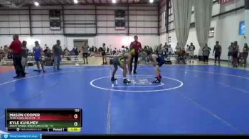 120 lbs Round 4 (6 Team) - Mason Cooper, TEAM CAROLINA ELITE vs Kyle Kuhlmey, GREAT BRIDGE WRESTLING CLUB